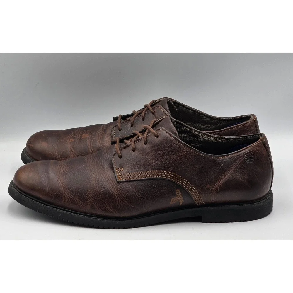 Timberland Earthkeepers 5545A Men's Size 10 Brown Leather Oxford Shoes